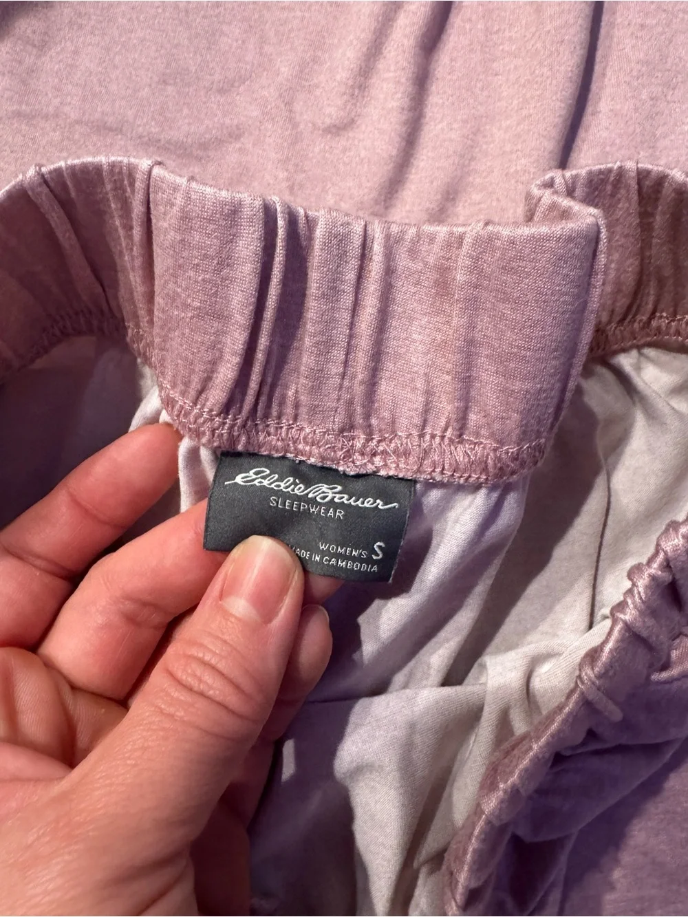 Eddie Bauer Dusty Pink Short Sleeve and short Pajama Set size small women